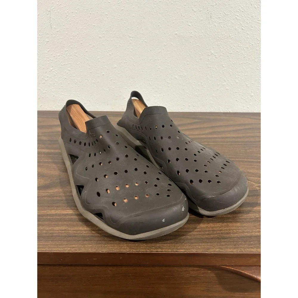 Crocs Mens Swiftwater Wave Sandals Brown Water Shoes Comfort Size 13 Clogs